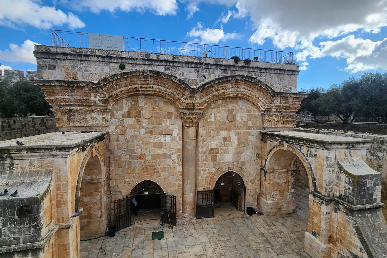 The Golden Gate From The Al Aqsa Mosque