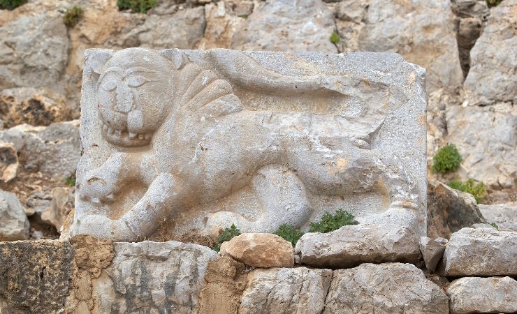 Nimrod Fortress Baybars Lion Symbol